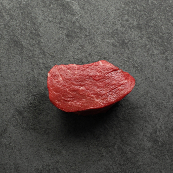 overhead shot of a raw 4 oz aaa beef filet mignon steak