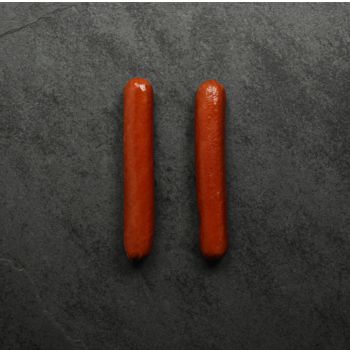 Overhead of All-Beef Ballpark Hot Dogs