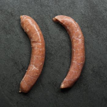 Overhead of Hot Italian Chicken Sausage