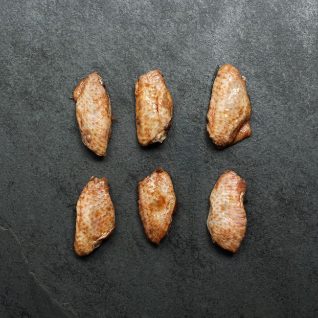 Overhead of Honey Garlic Chicken Wingettes