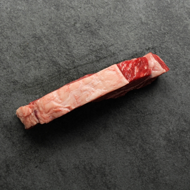 raw new york striploin steak