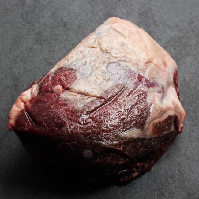 Overhead of Wagyu Beef Inside Roast