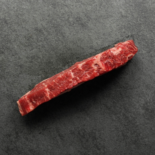 raw new york striploin steak