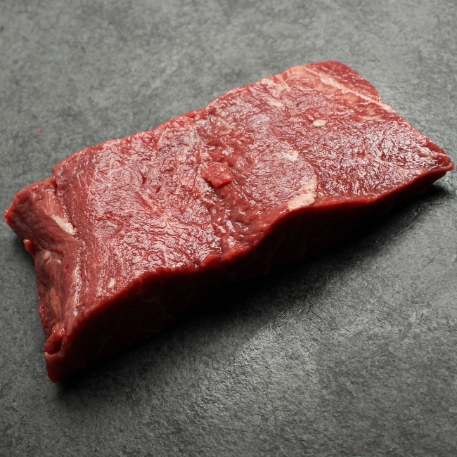 raw flat iron steak
