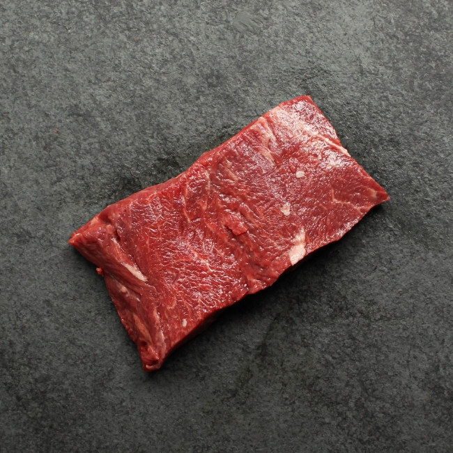 raw flat iron steak