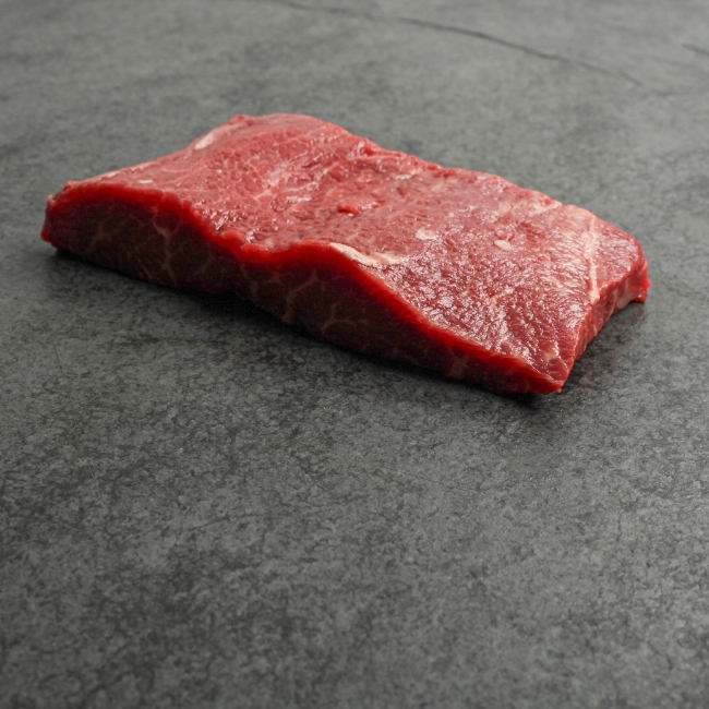 raw flat iron steak